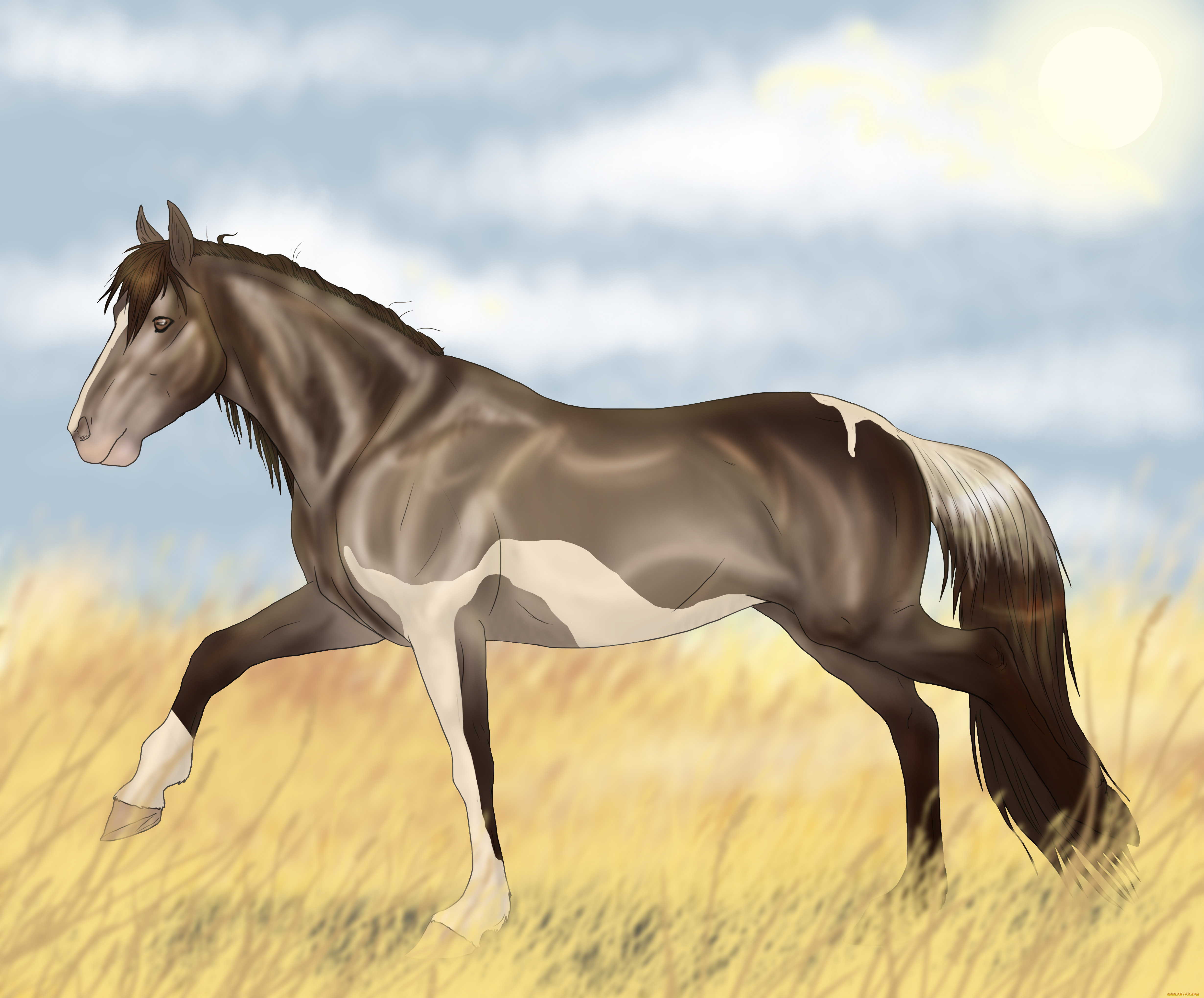 Лошадь рисунок